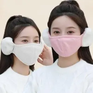 남성 여성 털 귀마개 부드러운 마스크 3개 묶음 대표 이미지