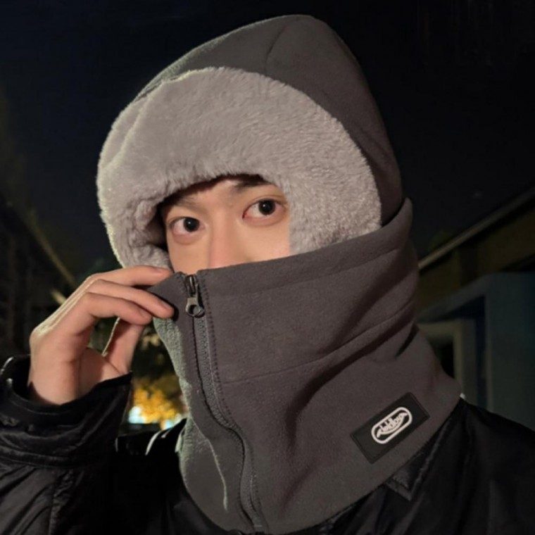 겨울 지퍼 후리스 넥워머 모자 방한 후드워머 대표 이미지