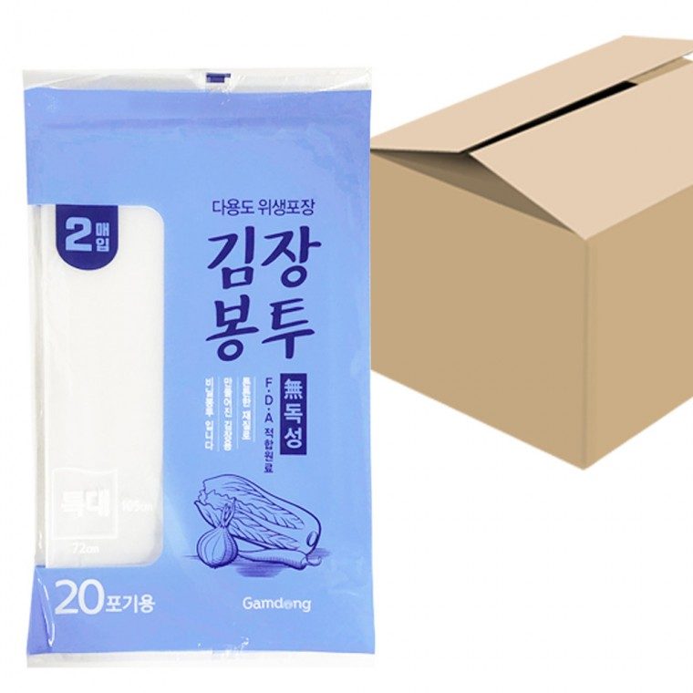 감동 김장봉투 특대2매 x1박스 50개 20포기 대표 이미지