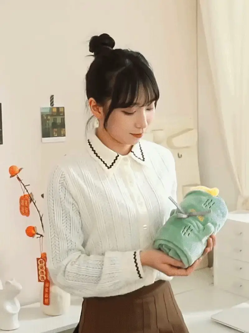 똑딱이 캐릭터 무릎 담요 극세사 미니 이불 무릎담요 3개 묶음 상세 이미지 2