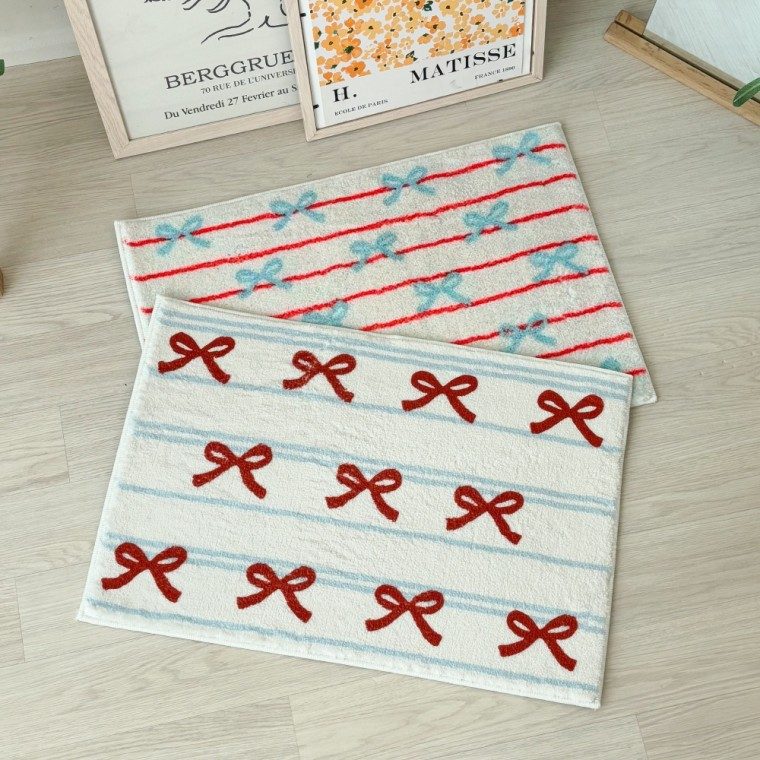 현관매트 발매트 리본라인 사각 욕실 현관 매트