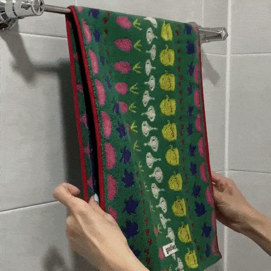 핸드타월 패턴 예쁜수건 핸드 바디타월 3개 묶음 상세 이미지 2