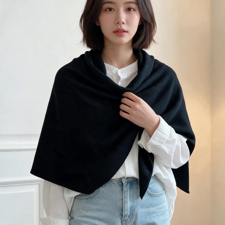 스트라이프 니트 머플러 겨울 목도리 선물용 연말 대표 이미지