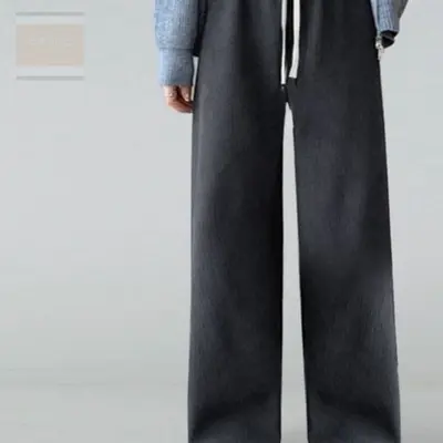스토어 연 골덴 기모바지 밴딩 여성편한바지 밴딩바지 대표 이미지