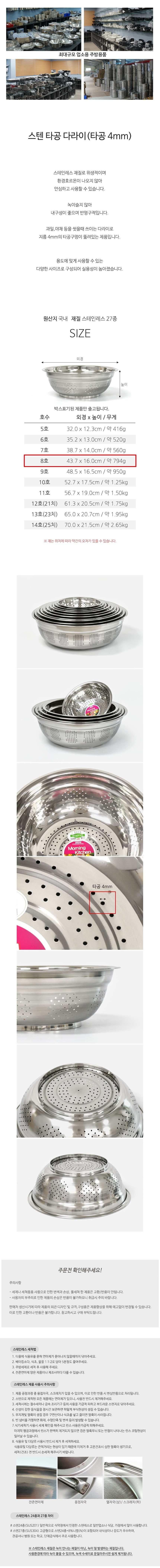 스테인리스 27종 믹싱볼 타공망 볼 그라인더날 상세 이미지 1
