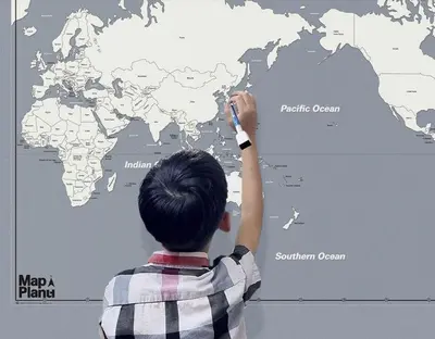 쓰고 지우는 투명지도 - 맵플래너 세계지도 대표 이미지