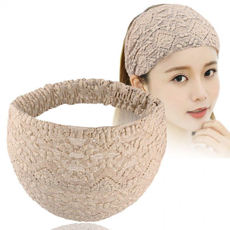 망사 반다나 레이스 헤어밴드 비니 머리띠 3개 묶음 대표 이미지