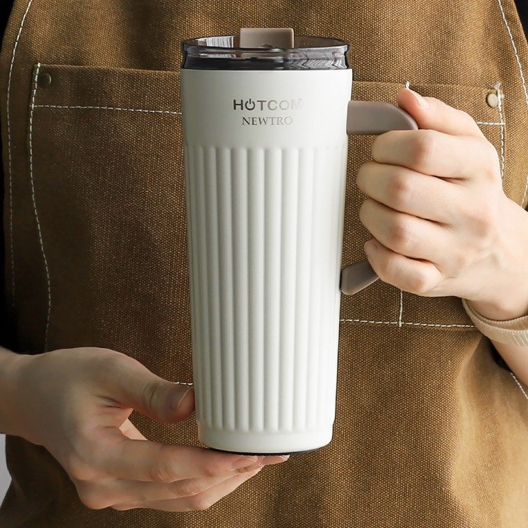 손잡이 빨대 텀블러 520ml 스테인리스 대표 이미지