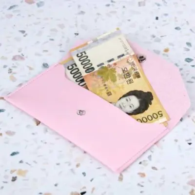 감사 행사 세뱃돈 가죽 용돈봉투 핑크 3개 묶음 대표 이미지