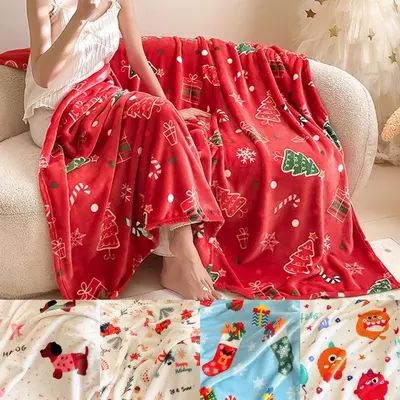 크리스마스담요 극세사 어깨담요 무릎담요 큰담요 대표 이미지