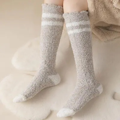 롱 수면양말 긴 양말 겨울 데일리 무릎 수면 니삭스 3개 묶음 대표 이미지