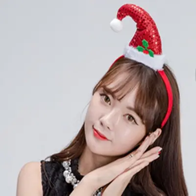 조쌤 크리스마스 머리띠 크리스마스장식 크리스마스머리띠 3개 묶음 대표 이미지