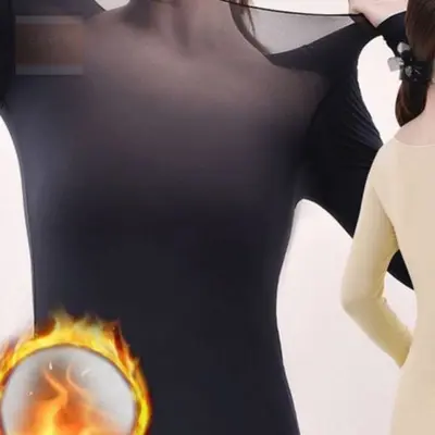 스토어 연 여성 스판 내복 상하의세트 여성발열내의 대표 이미지