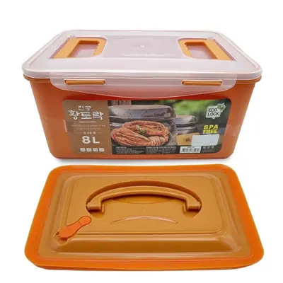 황토락 김치통 6호 중 8L 누름판포함 절임 대표 이미지
