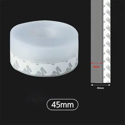 방풍 외풍차단 반투명 실리콘 창틈 문풍지45mm 3개 묶음 대표 이미지