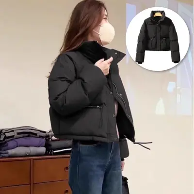 프리미엄 여자 숏패딩 경량 패딩 점퍼 데일리 보온 대표 이미지