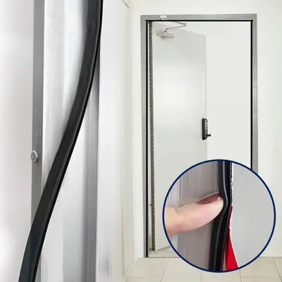 현관문 방풍고무테이프 6M 문틈막이 창문 창틀 문풍지 3개 묶음 대표 이미지