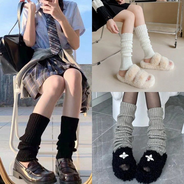 레그워머 레그워머 발토시 니삭스 여성 3개 묶음