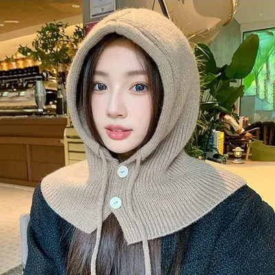 바라클라바 여성머플러 모자목도리 넥워머 후드머플러 3개 묶음 대표 이미지