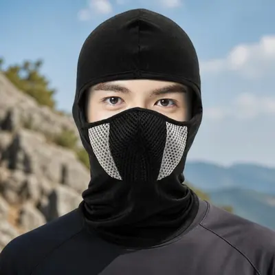 스포츠용 넥워머 2중 메쉬 소재 안면 가리개 대표 이미지