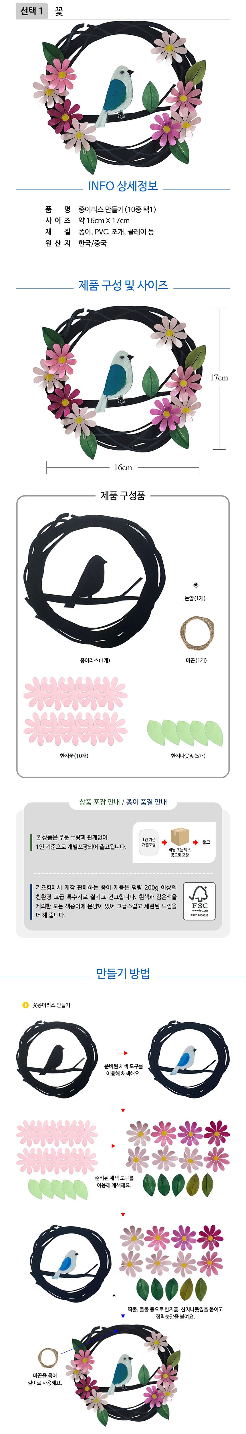 종이리스 10종 택1 물고기 크리스마스장식 상세 이미지 2