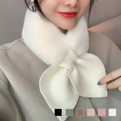 무지 리본 쁘띠퍼 머플러 대표 이미지