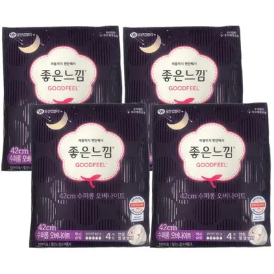좋은느낌 수퍼롱 오버나이트 42cm 4입 x 12팩 대표 이미지