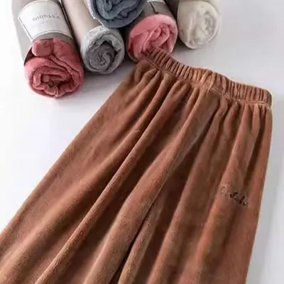 수면잠옷바지 겨울잠옷 수면바지 밍크 극세사 수면 3개 묶음 대표 이미지