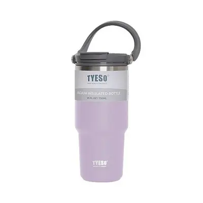 TYESO 차량 스포츠 내장형빨대 스텐 핸들텀블러 대표 이미지