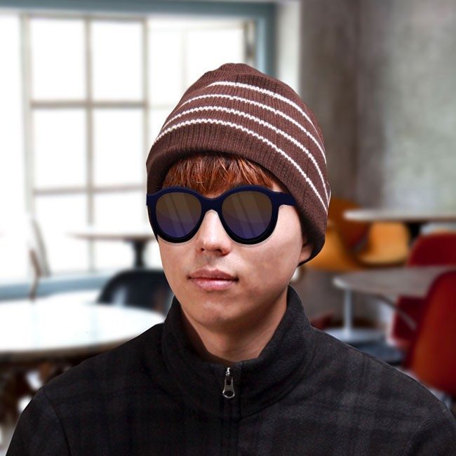 남성용 스트라이프 비니 니트비니 3개 묶음 대표 이미지