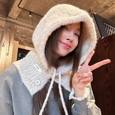 컬러 니트 방한 바라클라바 귀달이모자 대표 이미지