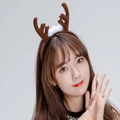 조쌤 크리스마스 머리띠 재롱잔치머리띠 생파머리띠 3개 묶음 대표 이미지