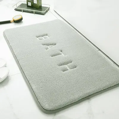 극세사 발매트 80x50cm 민트그레이 흡수발매트 대표 이미지