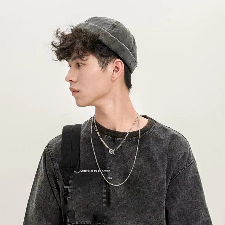 심플 창없는 모자 캡없는 와치캡 짧은 숏 남성비니 3개 묶음 대표 이미지