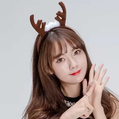 루돌프머리띠 고급 성탄절머리띠 재미있는머리띠 3개 묶음 대표 이미지