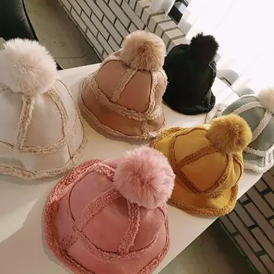 -당일배송-무스탕 벙거지 겨울모자 털모자 벙거지모자 대표 이미지