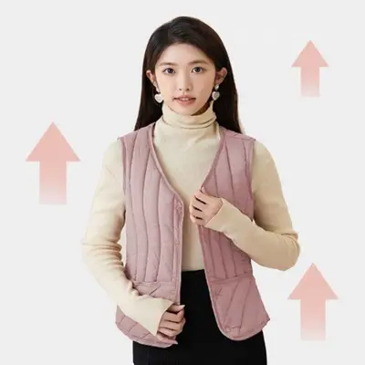 여성 조끼 패딩 피초 여성조끼 예쁜조끼 여자패딩 대표 이미지