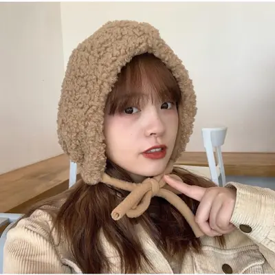 - 헨델그레텔 뽀글이 후드 모자 겨울모자 귀달이모자 3개 묶음 대표 이미지