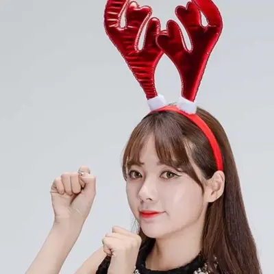 빅루돌프머리띠 메탈 파티용머리띠 파티머리띠 3개 묶음 대표 이미지