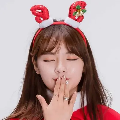 루돌프머리띠 크리스마스머리장식 크리스마스파티 3개 묶음 대표 이미지