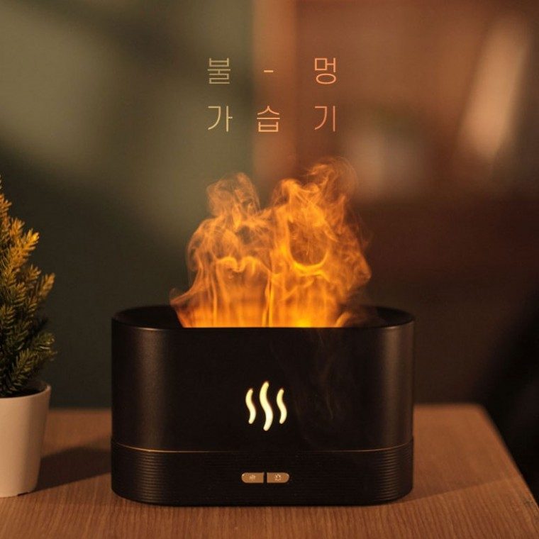 불꽃 불멍 무드등 가습기 인테리어 가습기필터 대표 이미지
