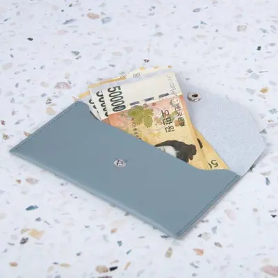 형 가죽 용돈 봉투 블루 명절 상품권 세뱃돈 돈봉투 대표 이미지