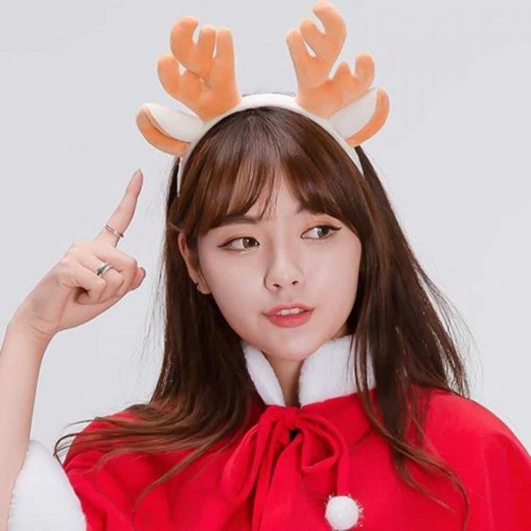 루돌프머리띠 브라운 성탄머리띠 크리스마스머리띠 3개 묶음 대표 이미지
