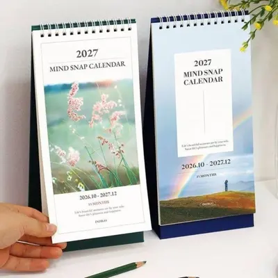 2027 슬림 탁상달력 미니 책상 데스크 캘린더/달력 대표 이미지