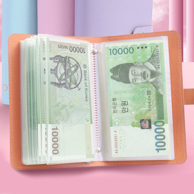 현금 수납 다이어리 지폐 바인더 3개 묶음 대표 이미지