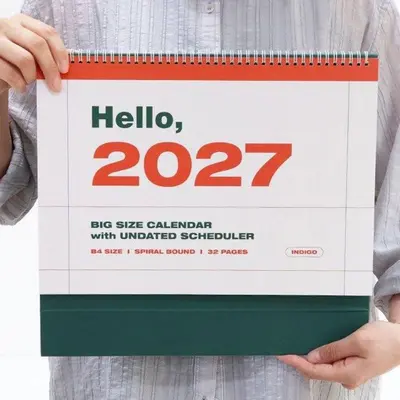 2027 기본 빅사이즈 B4 탁상 달력 대형 캘린더/달력 대표 이미지
