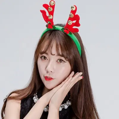 조쌤 크리스마스 머리띠 파티용품머리띠 사슴머리띠 3개 묶음 대표 이미지