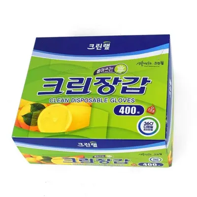 위생 장갑 400매 투명 중형 다용도 가정용품 비닐장갑 대표 이미지