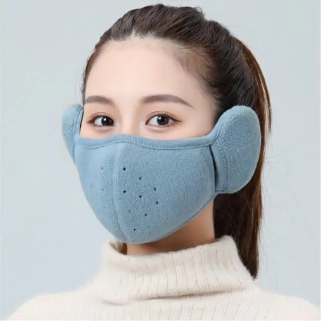 귀도리 마스크 겨울철 방한 보온 극세사 전면 통풍밸브 상세 이미지 1