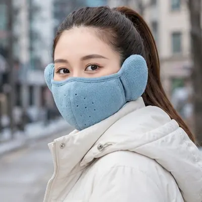 귀도리 마스크 겨울철 방한 보온 극세사 전면 통풍밸브 대표 이미지